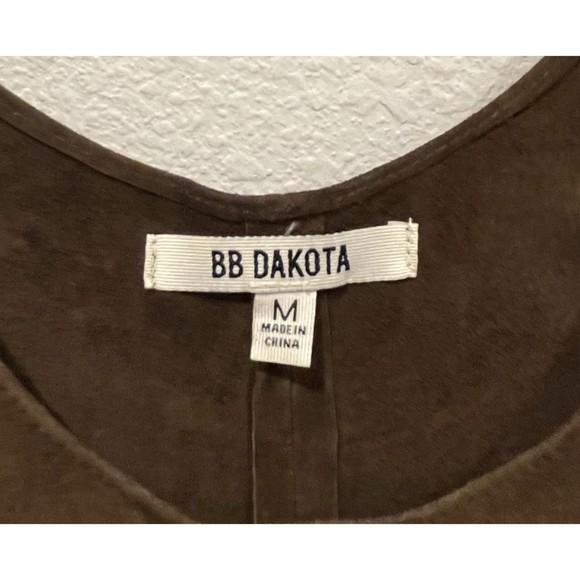 BB DAKOTA Brown Leather Sleeveless Mini Dress - Picture 2 of 4